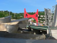 Gugenheimovo muzeum s mostem | architekt: Frank Gehry| Přidal: IvSi, id:20120618125527439